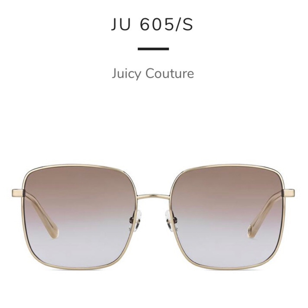 Juicy Couture Rectangle Mirror Sunglasses w/ Case